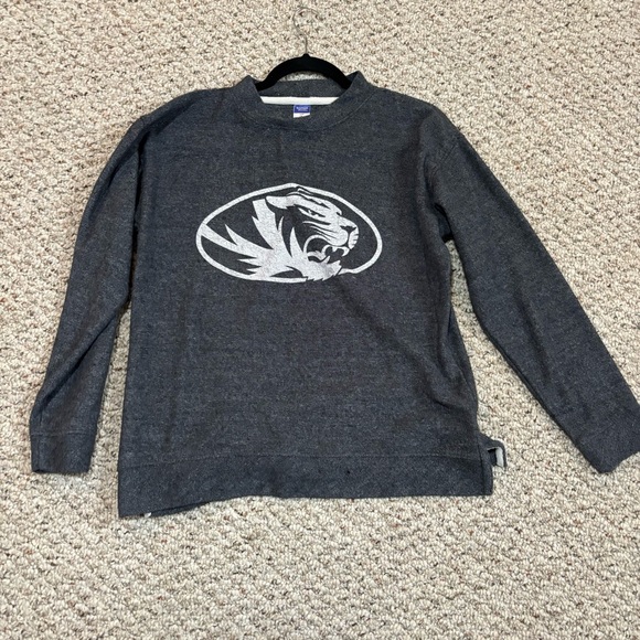 Mizzou Pull-Over Gray Sweater, Size Small - Picture 3 of 7